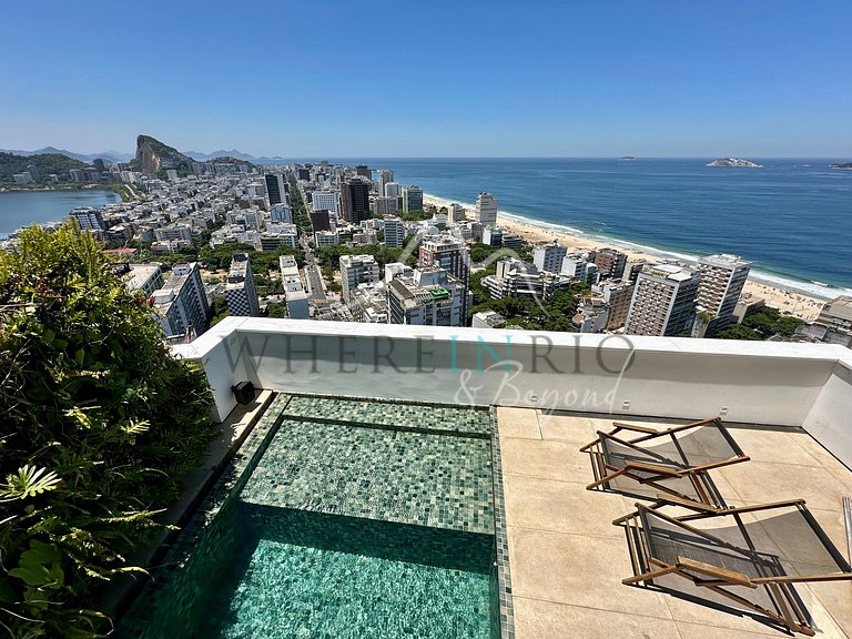 3 bedroom penthouse with the best view in Rio de Janeiro for