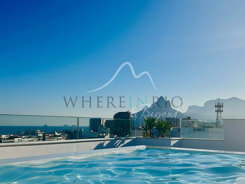 4 suites penthouse with private pool in Ipanema