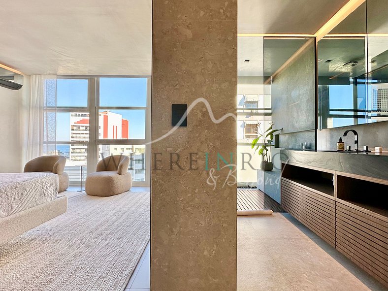 Appartement de luxe avec vue sur la mer à Ipanema