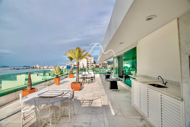 Ático de 5 cuartos con vistas al mar en Copacabana