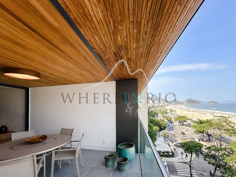 Beachfront apartment in Copacabana for season