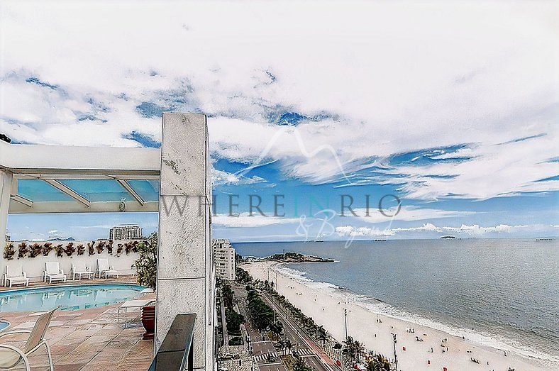 Beachfront apartment in Ipanema for holidays