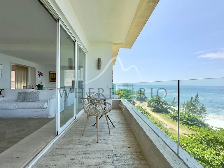 Duplex Penthouse avec Vue sur la Mer et Balcon à Arpoador