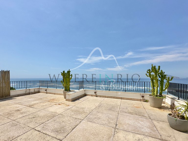 Duplex Penthouse avec Vue sur la Mer et Balcon à Arpoador