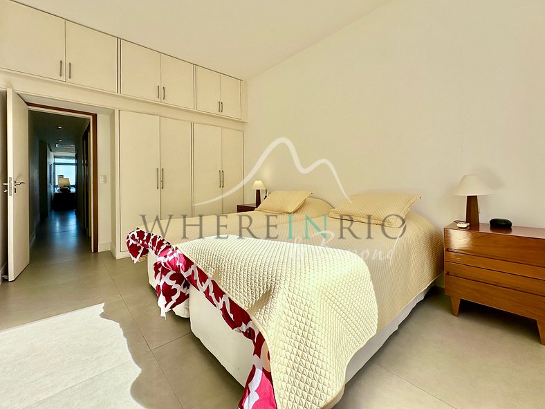 Hermoso apartamento con vista al mar en Leme