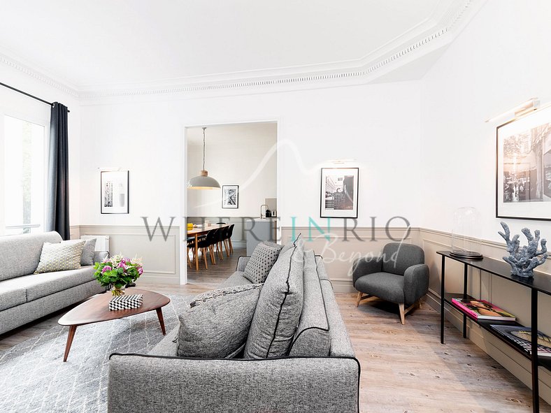 Luxueux appartement parisien avec 4 chambres