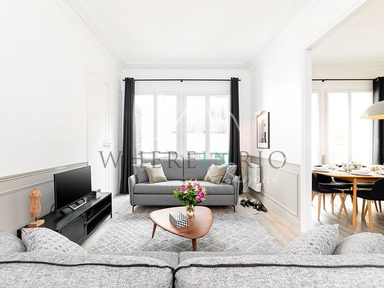 Luxueux appartement parisien avec 4 chambres