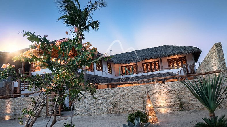 Luxury villa in front of the dunes in Jericoacoara