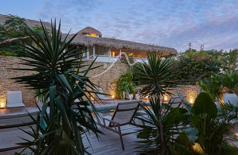 Luxury villa in front of the dunes in Jericoacoara