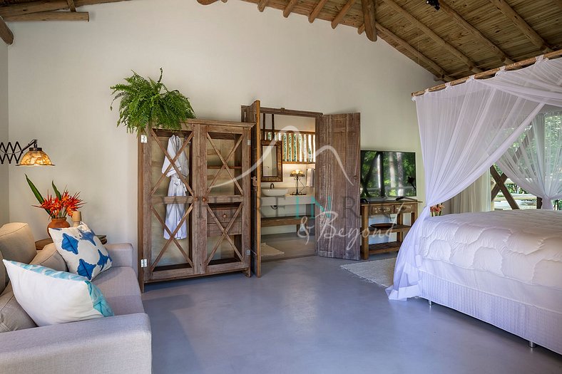 Maison style bohème de 5 suites à Trancoso - Bahia