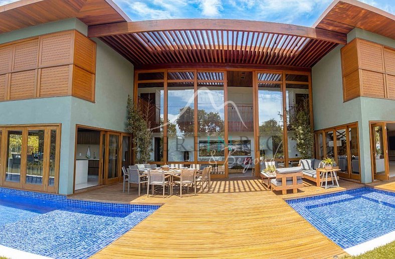 Moderna casa de lujo con 5 suites para vacaciones en Praia d