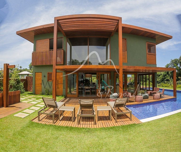 Moderna casa de lujo con 5 suites para vacaciones en Praia d