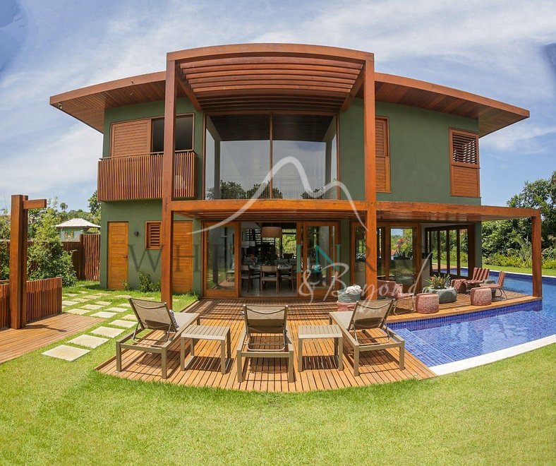 Moderna casa de lujo con 5 suites para vacaciones en Praia d