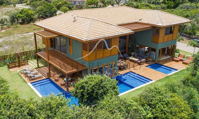 Moderna casa de lujo con 5 suites para vacaciones en Praia d