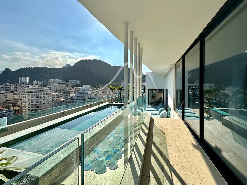 Penthouse avec vue sur l'océan à Copacabana