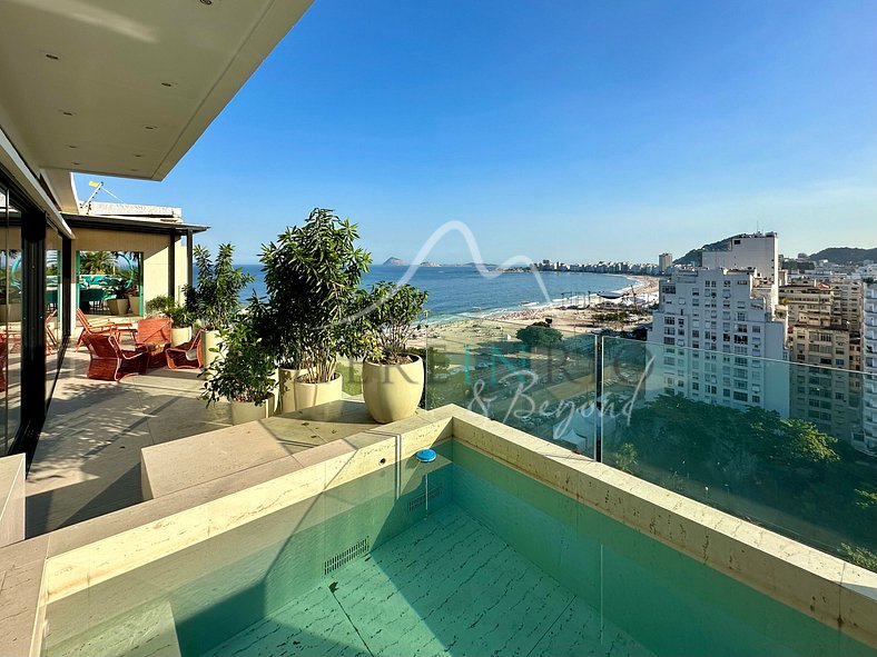 Penthouse avec vue sur l'océan à Copacabana