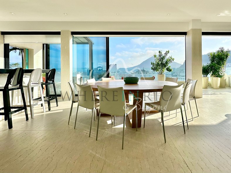 Penthouse avec vue sur l'océan à Copacabana