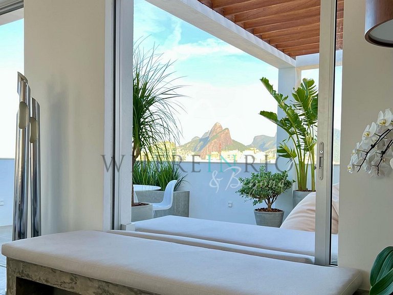 Penthouse de 4 suites avec piscine privée à Ipanema