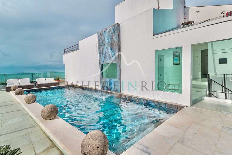 Penthouse de 5 chambres avec vue sur la mer à Copacabana