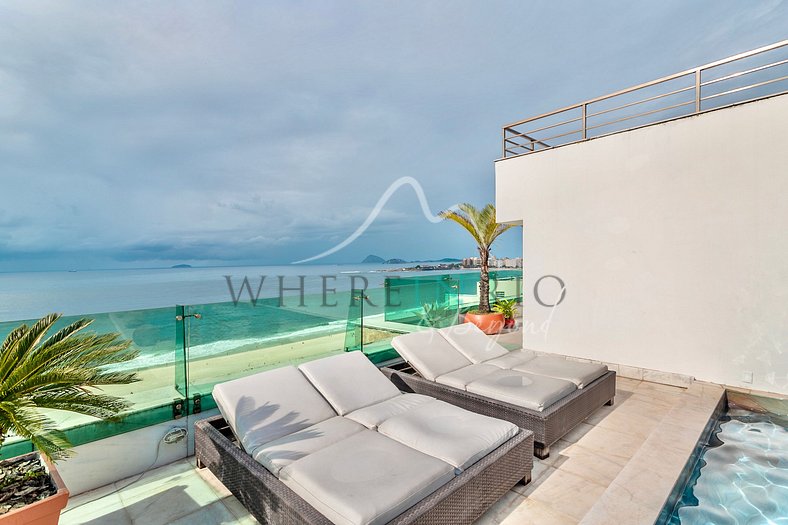 Penthouse de 5 chambres avec vue sur la mer à Copacabana