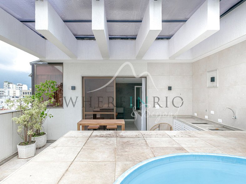 Penthouse de luxe avec piscine pour location saisonnière à I