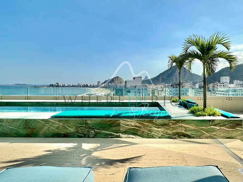 Penthouse de luxe en bord de mer à Copacabana