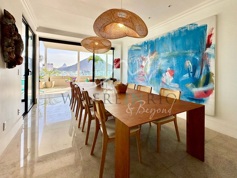 Penthouse de luxe en bord de mer à Copacabana