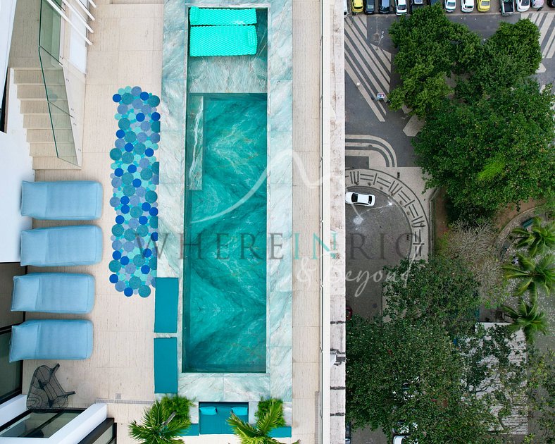 Penthouse de luxe en bord de mer à Copacabana