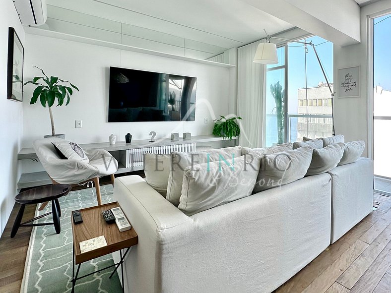 Penthouse Triplex avec Vue sur la Mer à Ipanema