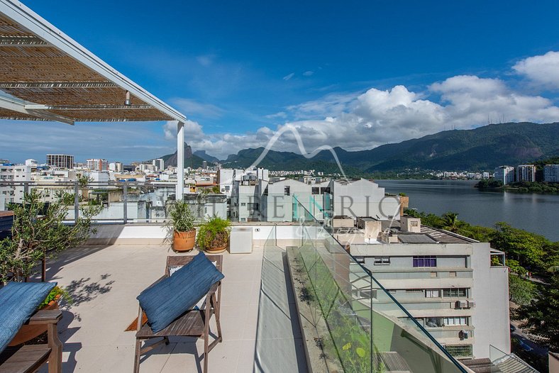 Penthouse triplex avec vue sur Lagoa à Ipanema