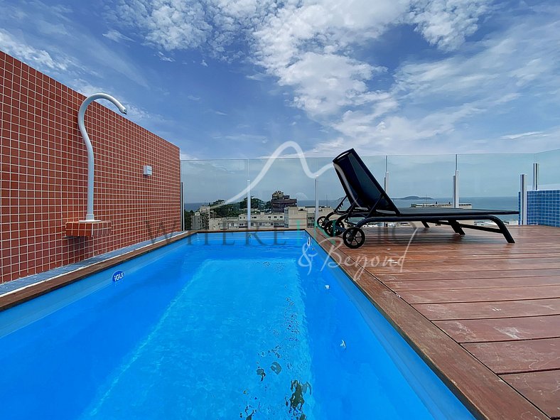 Superbe penthouse avec piscine à Copacabana