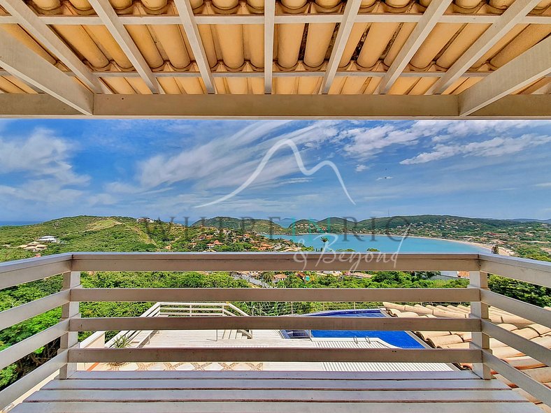 Villa para alquilar con piscina y estupenda vista en Buzios